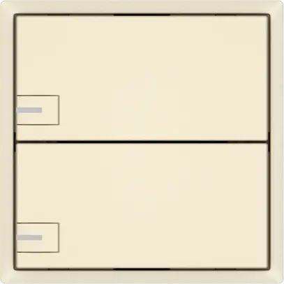 Pulsante universale EDIZIO.liv UNI SNAPFIX® c.LED RGB 2× com.1T cr 