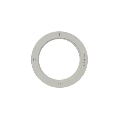 Disque indicateur NEVO, p.interrupteur rotatif, 0-1-1+2-2, gris clair 