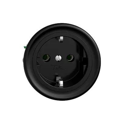 Prise SCHUKO Sdue Q 16A, 250VAC, L+N+PE noir 