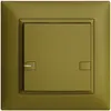Poussoir ENC KNX 1× EDIZIOdue colore olive RGB avec LED 