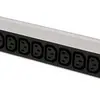 Presa multipla PDU 19" MH maxCONNECT 9×C13 1UA Td 3×1.5mm² 1×T12 3m alu/nero 