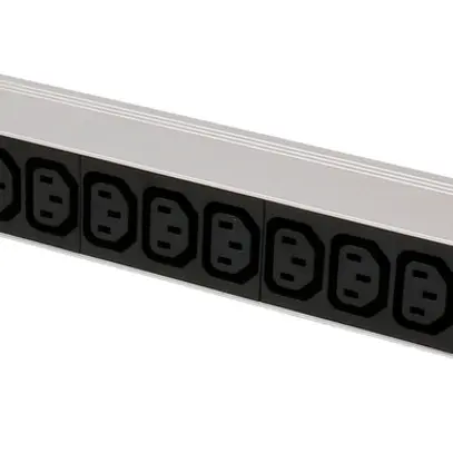 Presa multipla PDU 19" MH maxCONNECT 9×C13 1UA Td 3×1.5mm² 1×T12 3m alu/nero 