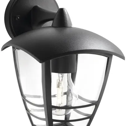 Applique a braccio Creek basso 60W E27 IP44 nero 