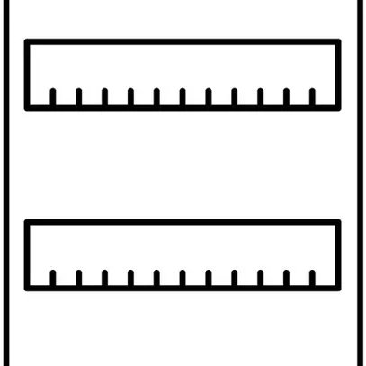 Modulo per armadio vuoto ABB 4 file 