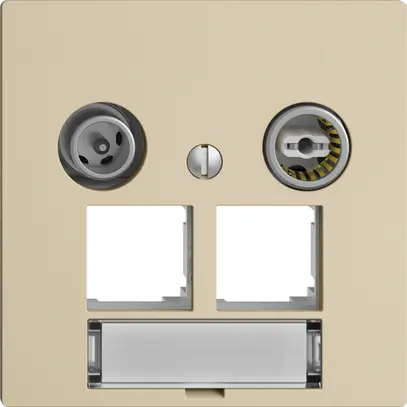 Multimediadose EDIZIOdue F EASYNET 4dB, f.2×RJ45 S-One, vanille 