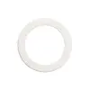 Anello di protezione bianco, per lampada spia, per centrag. lente 