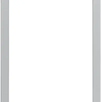 Cornice design video Hager elcom.touch quadrato alluminio naturale 