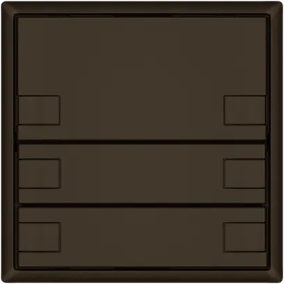 Pulsante KNX RGB EDIZIO.liv SNAPFIX® sensore temp.s.LED 6× com.1T ma 