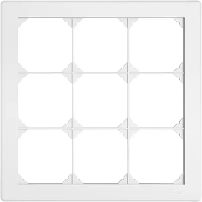 Intestazione INC EDIZIO.liv SNAPFIX® 3×3 per combinazioni a libera scelta bianco 