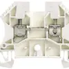 Borne de passage Weidmüller WDU connexion à vis 4mm² TS35 blanc 