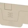 Piastra terminale Weidmüller serie A AEP DT 2.5 3C 82.85×2.1mm, beige 