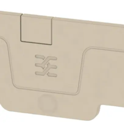 Piastra terminale Weidmüller serie A AEP DT 2.5 3C 82.85×2.1mm, beige 