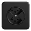 Prise ENC STANDARDdue 2×T13 noir 