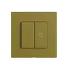Kit recouvrement pour interrupteur 1c scène/2t Edue Wiser olive 