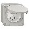 Prise NAP NEVO, 2×T13, IP21, gris clair 