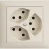 Prise INC EDIZIOdue 3×T13 FKE crema 
