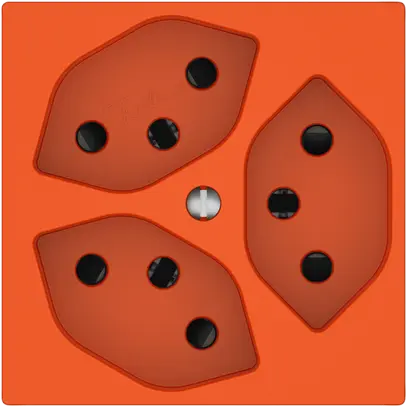 Prise EDIZIO.liv SNAPFIX® 3×T13 avec shutter ora 