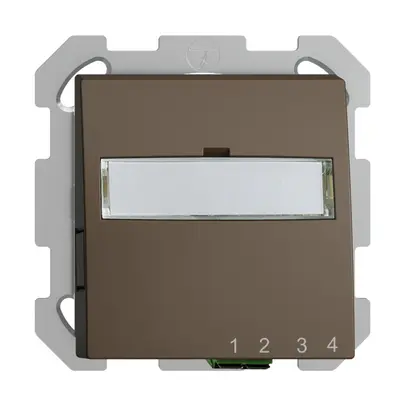 Boîte de raccordement ENC FTTH EDIZIOdue FH 1×LC APC Duplex FM coffee 