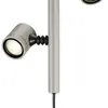 Luminaire à piquet de terre SLV NEW MYRA, 2×GU10 4.5W IP44 gris argenté 
