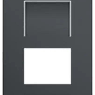 Telaio di copertura video ABB-Welcome, per 1/4 (4 moduli), Al antracite 