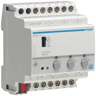 Actionneur-variateur KNX Hager Tebis TX211 