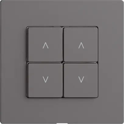 Bedienaufsatz zu Storenschalter 2K/4T Edue Wiser dunkelgrau 