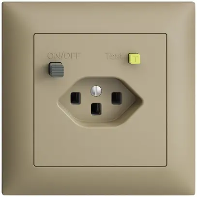 Presa INC EDIZIOdue T23 FI 30mA FMI, sand 