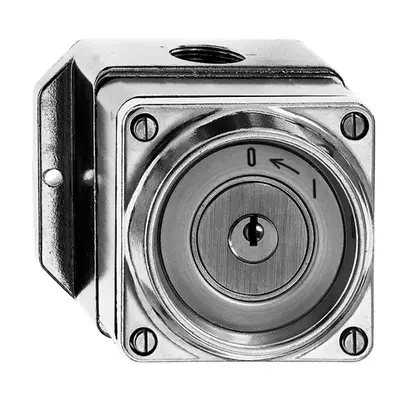 Contact pivot. AP hum.0<-1/1L Al nature avec serrure de sûreté 