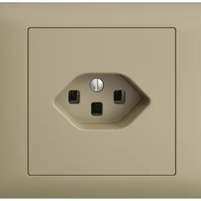 Prise INC EDIZIOdue T23 16A sand, avec bornes enf. 