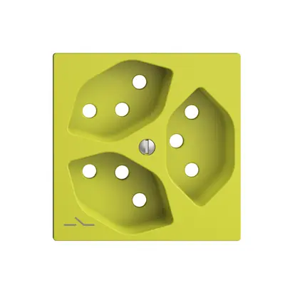 Placca frontale 3×T13,S EDIZIOdue lemon 
