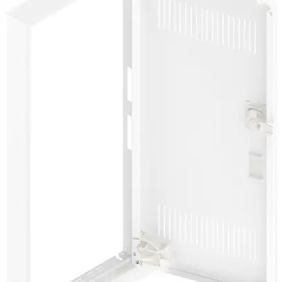 Porte avec fentes et cadre SE Pragma blanc pour 1part/4rangées 