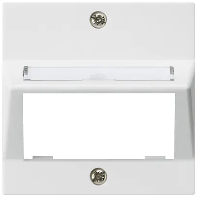 Piatta frontale kallysto per modulo multimedia uscita obliquo duroplast bianco 