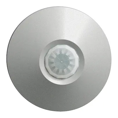 Rilevatore di presenza INC 360° 2 rel PIRI EDIZIOdue, tondo, silver 