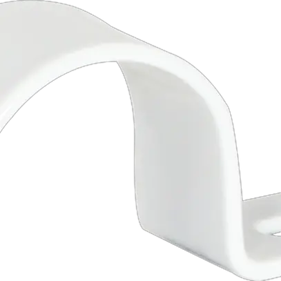 Brida Plica 1 vite M25 acciaio laccato grigio chiaro 