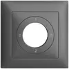 Kit frontale EDIZIOdue 0-1-0-2 88×88mm grigio scuro, per interruttore rotativo 