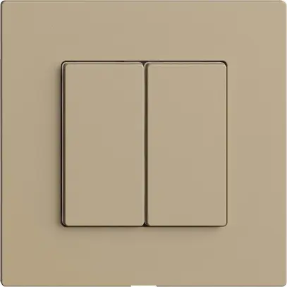 Kit recouvrement pour interrupteur 2c/2t Edue Wiser sand 