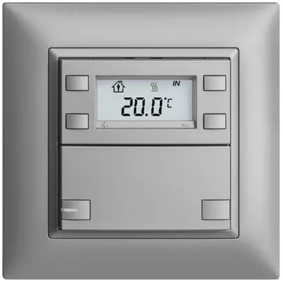 Pulsante RTH INC KNX 1×EDIZIOdue FMI silver, con LED RGB 