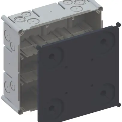 Scatola INC AGRO 3×3 650°C con coperchio di protezione, M20/25, grigio 