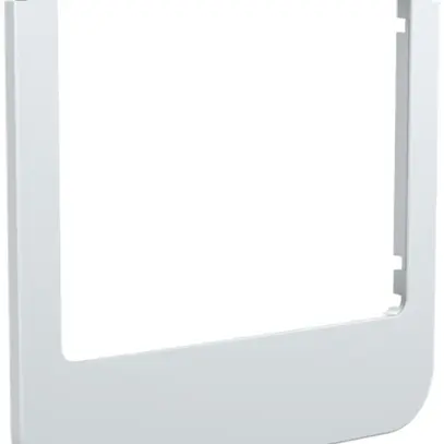 Cadre design audio Hager elcom.touch/elcom.fon rond gris clair 