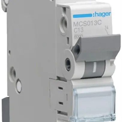 Disgiuntore Hager MCB quickconnect 1P 230V tipo C 13A Icn 6kA 1UM 