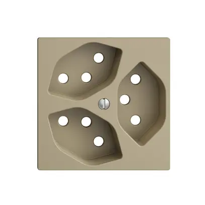 Plaque frontale 3×T13 EDIZIOdue sand 