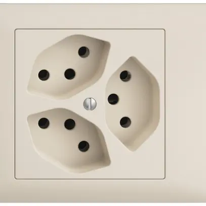 Presa INS EDIZIOdue 3×T13 crema 45…69mm 