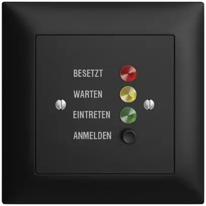 Stazione da porta INC EDIZIOdue nero, per segnale di chiamata 