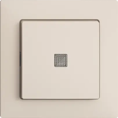 Pulsante luminoso INC EDIZIOdue A-R/1P crema, c.lente.LED.60×60mm 