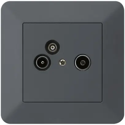 Prise pour antenne ENC R/TV/données kallysto.trend 2GHz 14db anthracite 