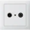 Prise de passage INC kallysto TV-R 14dB blanc 