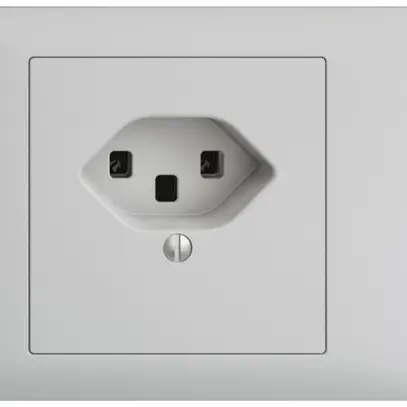 Presa INS EDIZIOdue T23 16A grigio chiaro, 53mm, morsetti a vite 