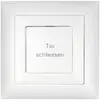 Tasto INC BSW EDIZIOdue, testo <Tür schliessen> IP20, bianco 