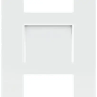 Cadre de recouvrement vidéo ABB-Welcome, pour 1/3 (3 modules), Al blanc 