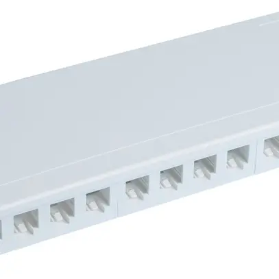 Boîtier compact R&M DA CU/FO 3×4×RJ45 cat.6A/LC-Duplex "spécial" blanc 